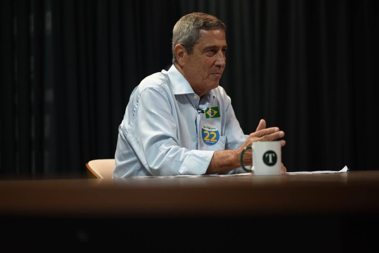 Candidato a vice-presidente na chapa de Jair Bolsonaro, o general Braga Netto