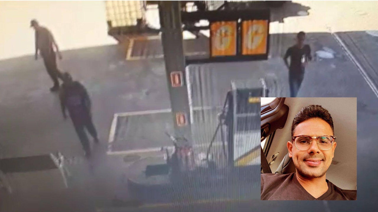 Imagens do circuito de segurança com o rosto do empresário desaparecido