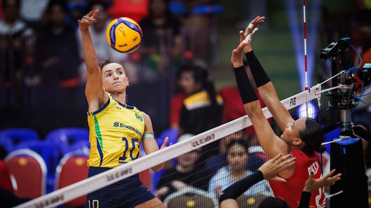A capitã Gabi foi imparável e marcou 21 pontos para o Brasil, o maior número da partida