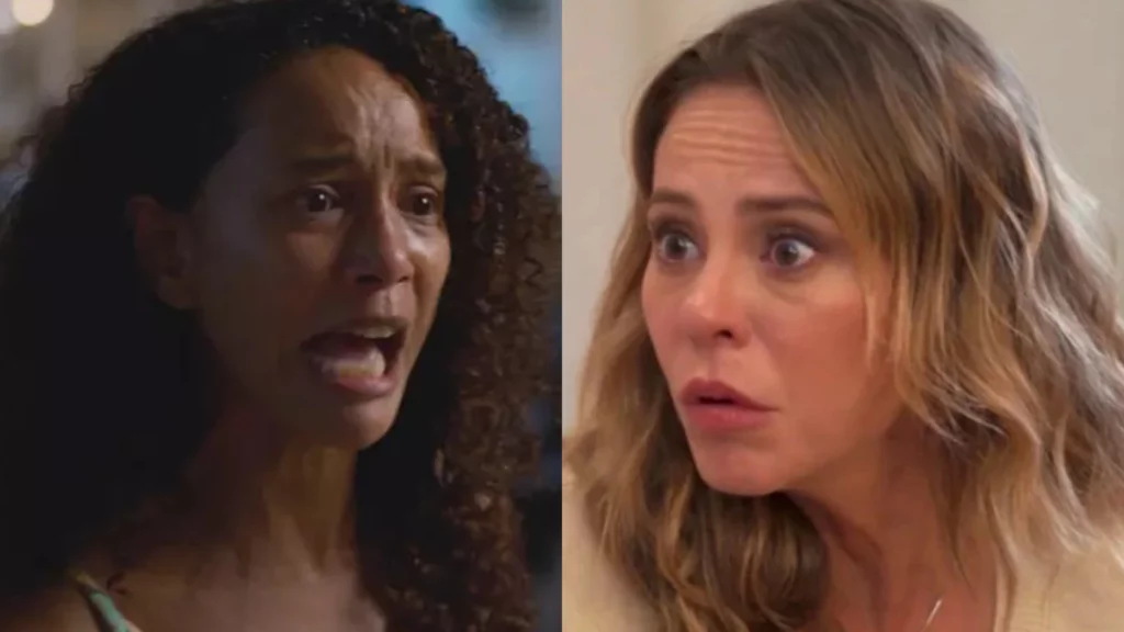 Raquel (Taís Araujo) e Heleninha (Paolla Oliveira) de Vale Tudo
