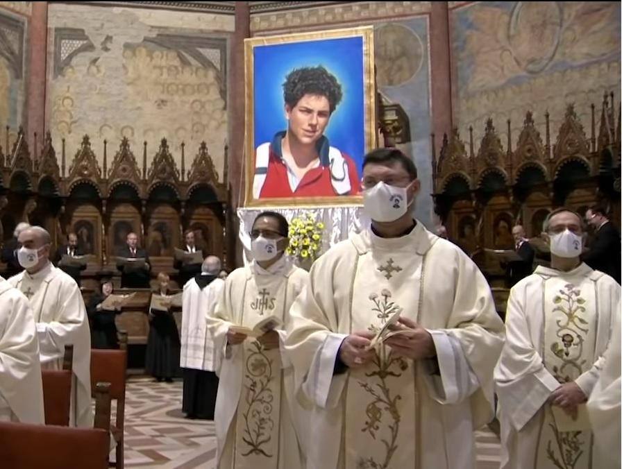 Cerimônia de beatificação de Carlo Acutis em Assis, na Itália
