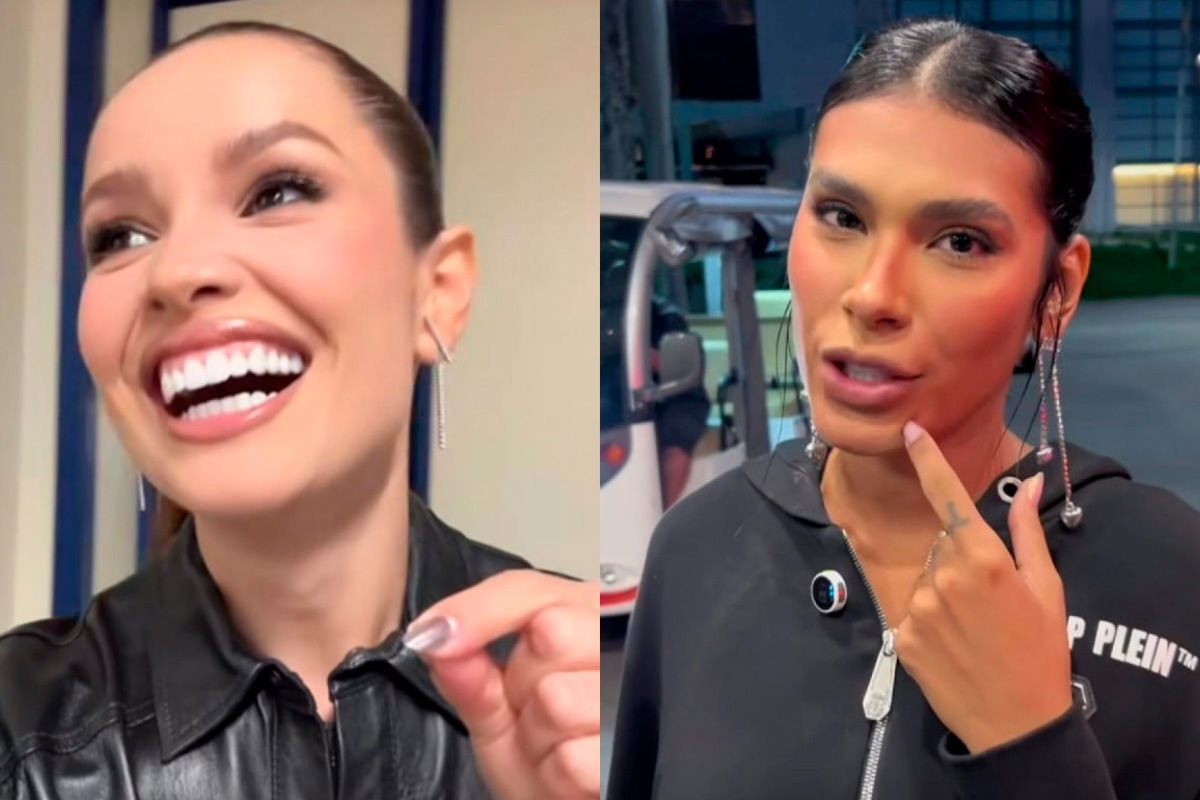 Juliette e Pocah nos bastidores da final do BBB 25