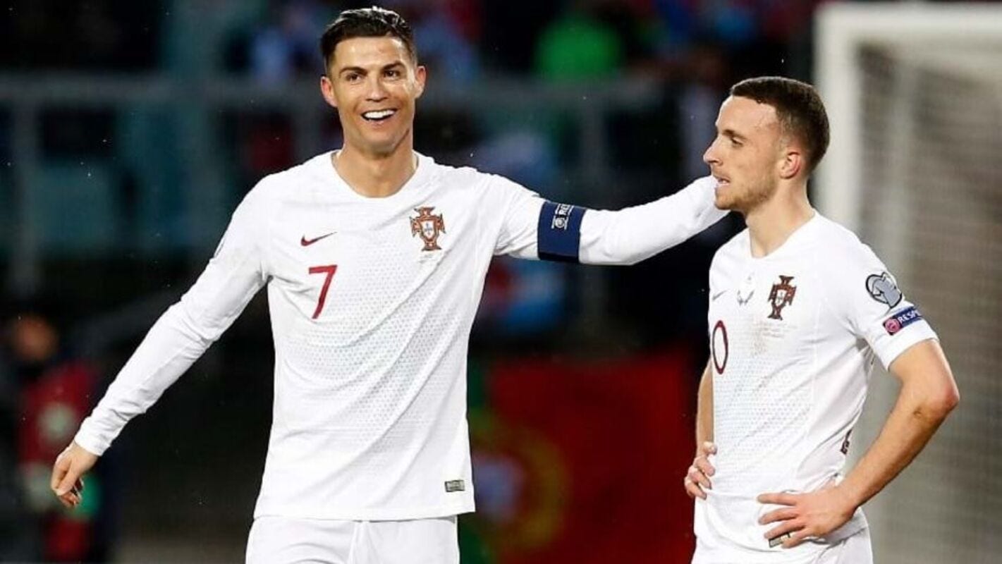 Cristiano Ronaldo e Diego Jota