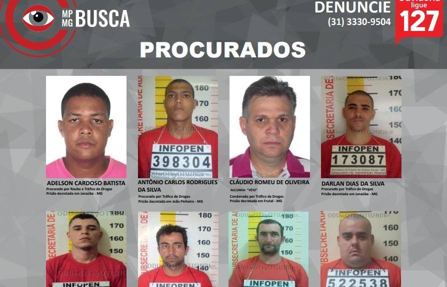 Lista de homens mais procurados