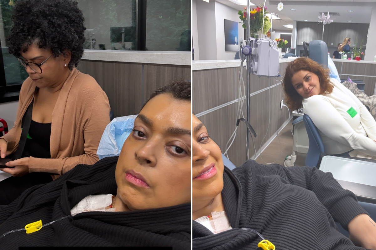 Preta Gil ao lado da irmã Maria e da amiga Jude Paula
