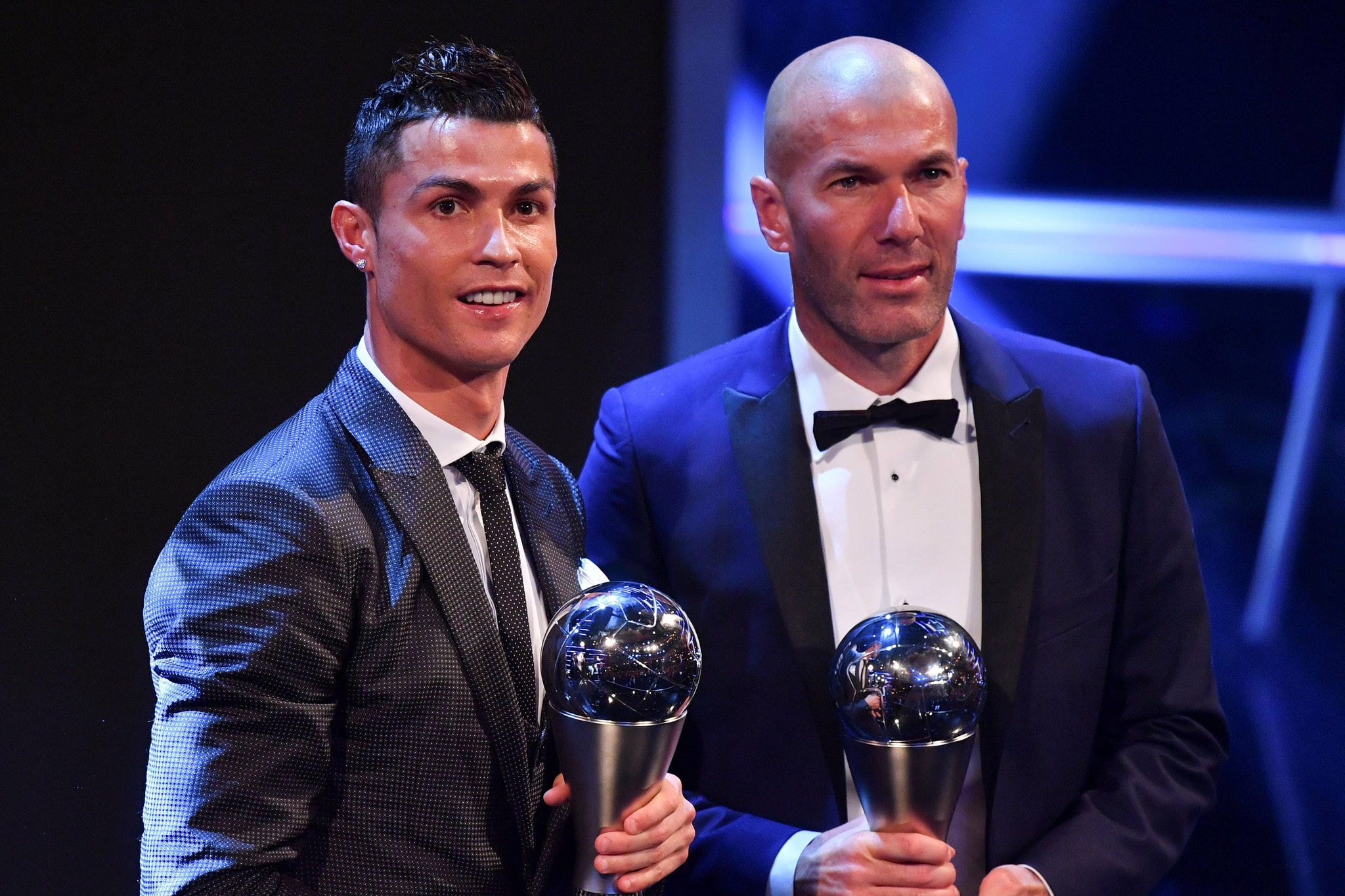 Juntos, Cristiano Ronaldo e Zidane conquistaram três títulos da Liga dos Campeões pelo Real Madrid