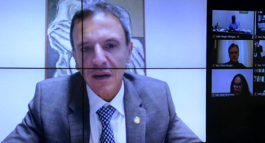 Senador Marcio Bittar (MDB-AC) em pronunciamento via videoconferência