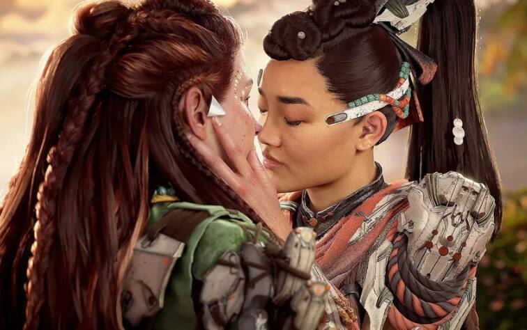 Beijo entre Aloy e personagem do game Horizon Forbidden West tem gerado polêmica