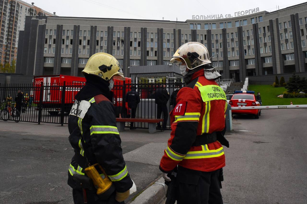 Bombeiros combateram incêndio em hospital da Rússia que trata coronavírus