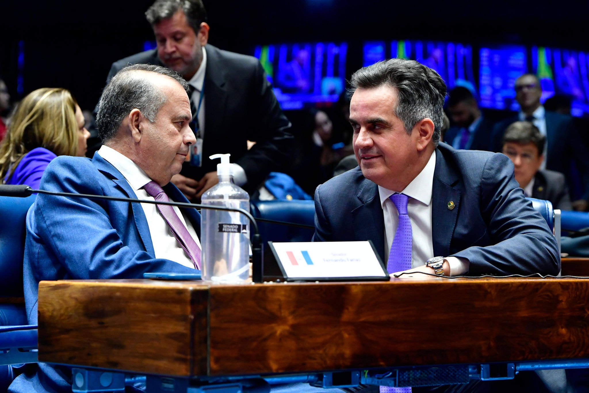Os senadores Rogério Marinho e Ciro Nogueira