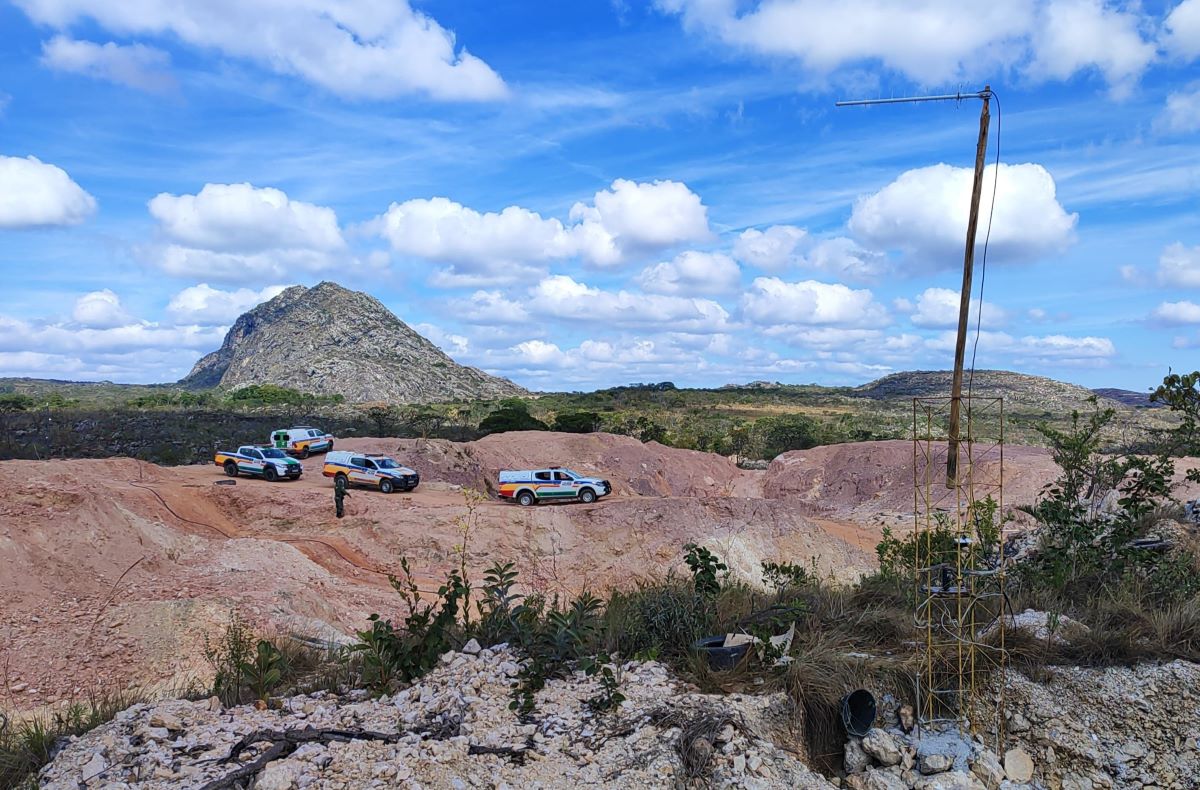 PM contatou a devastação de 4,2 hectares na área durante a operação contra garimpo ilegal 