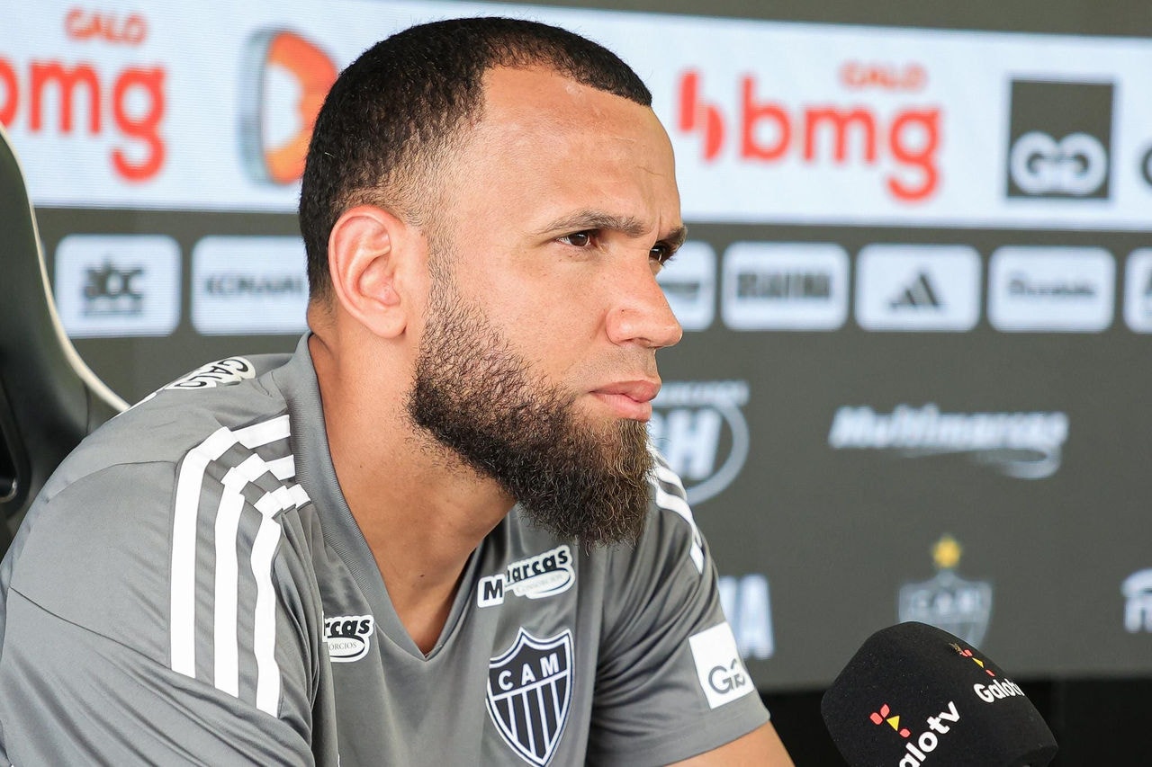 Everson, goleiro do Atlético, em entrevista coletiva
