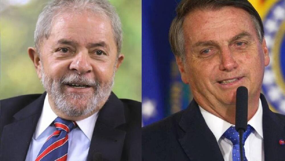Lula (PT) e Bolsonaro (PL) são adversários políticos e disputam o Palácio do Planalto em outubro deste ano