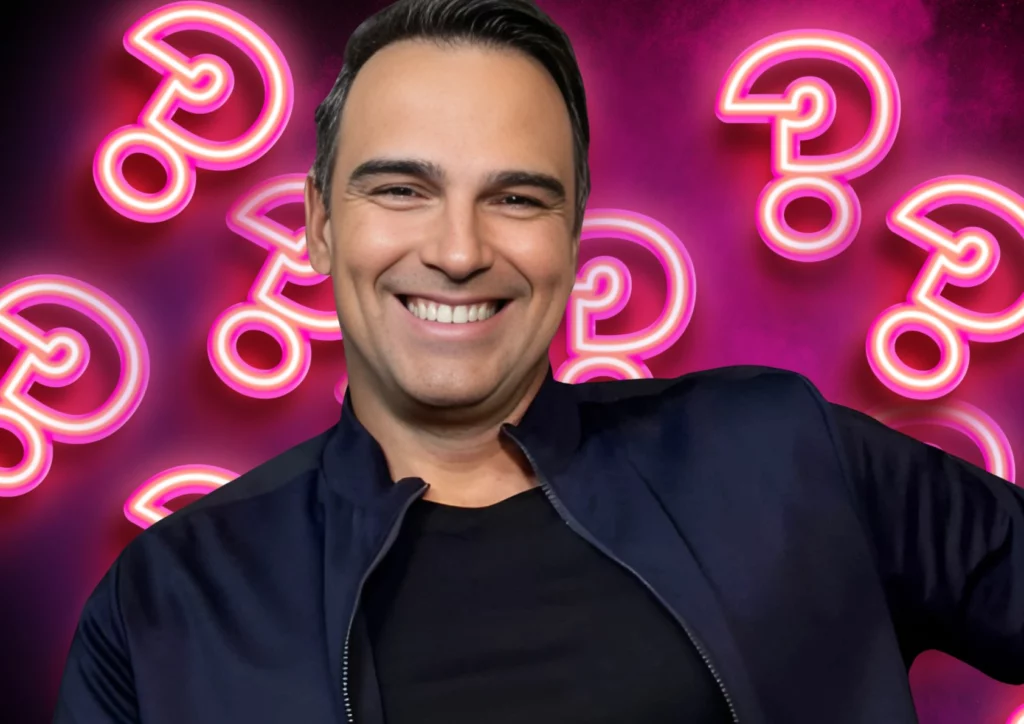 Tadeu Schmidt nos bastidores dio BBB  - Divulgação/TV Globo 