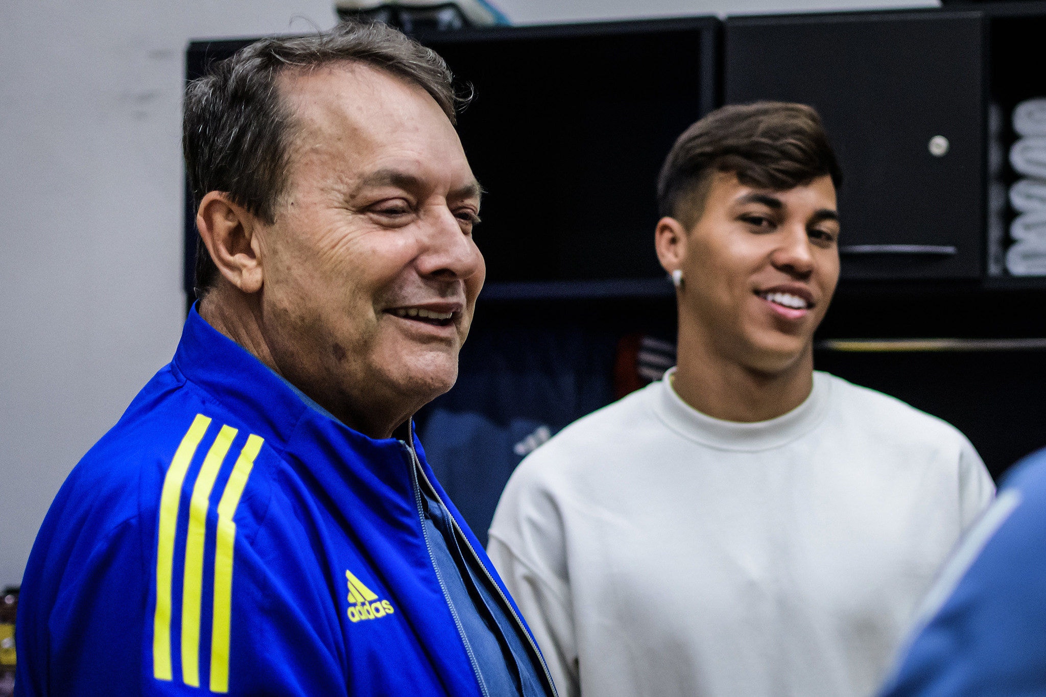 Pedrinho ao lado de Kaio Jorge, recém-contratado pelo Cruzeiro