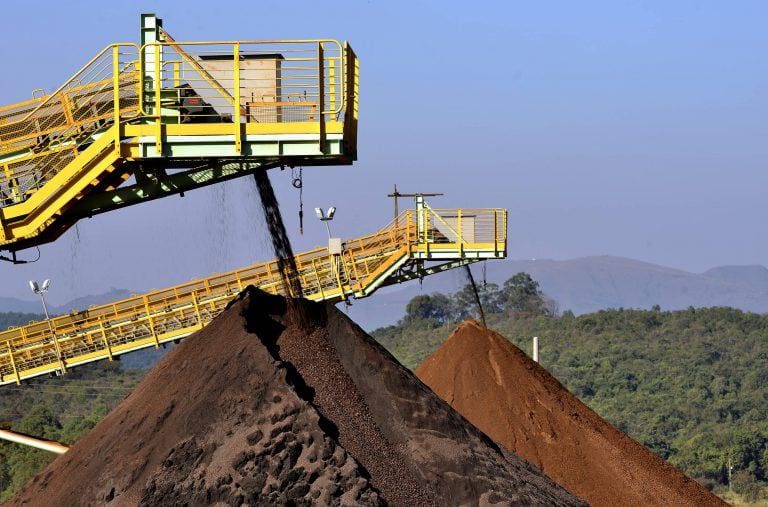 O minério de ferro foi o produto mais exportado por Minas para a China, em 2024