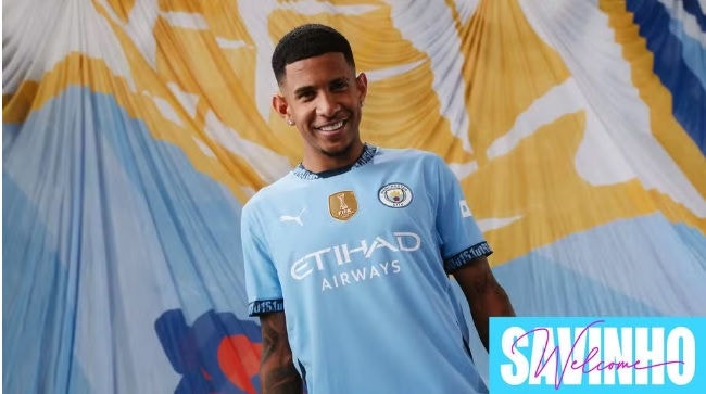 Savinho joga no Manchter City, da Inglaterra