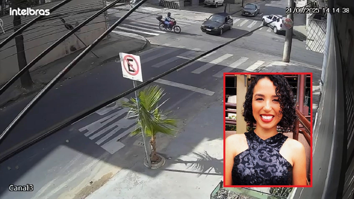 Vitima seguia de moto quando foi atingida por carro que furou parada obrigatória