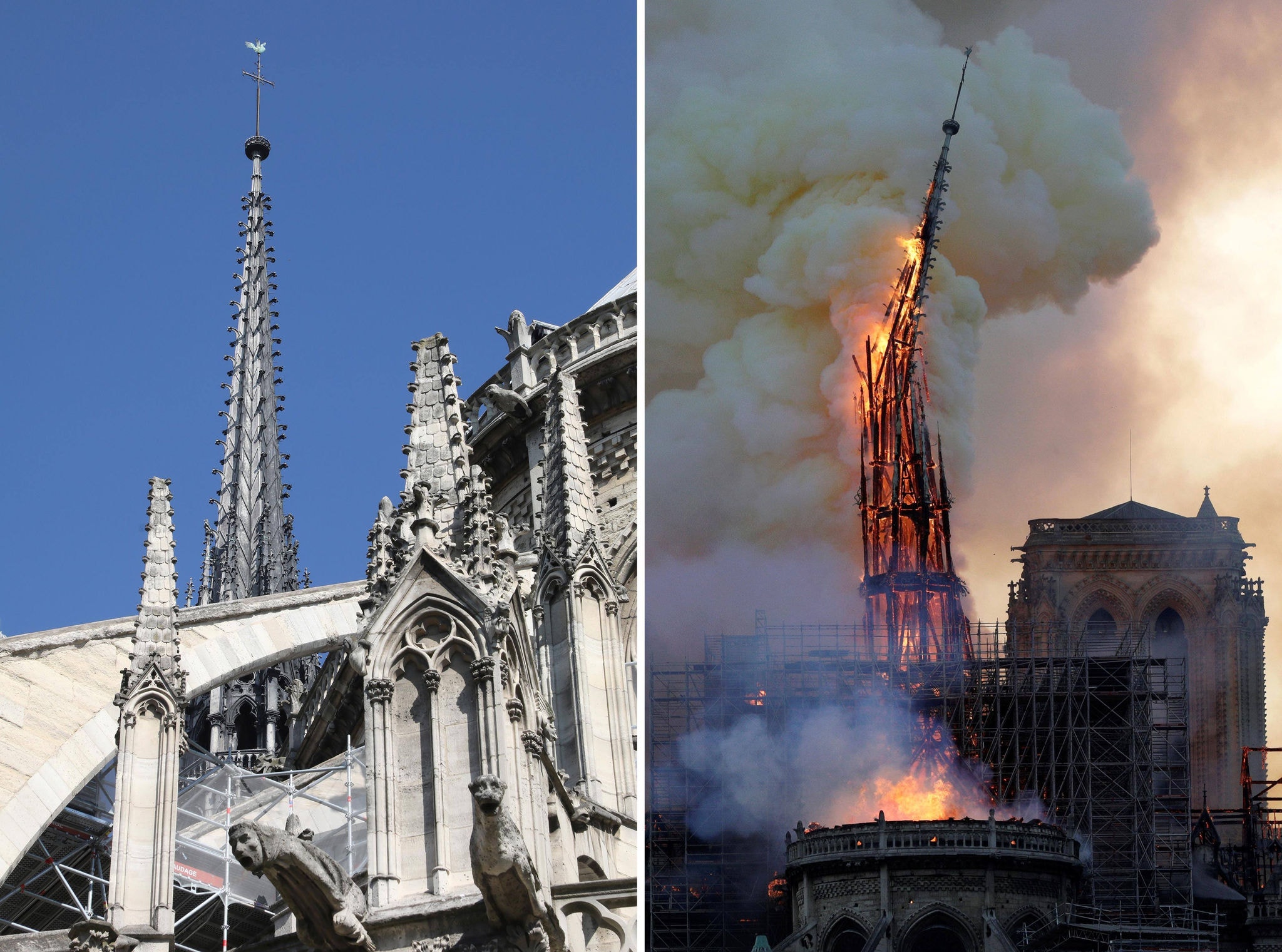 Catedral de Notre-Dame é assolada pelas chamas