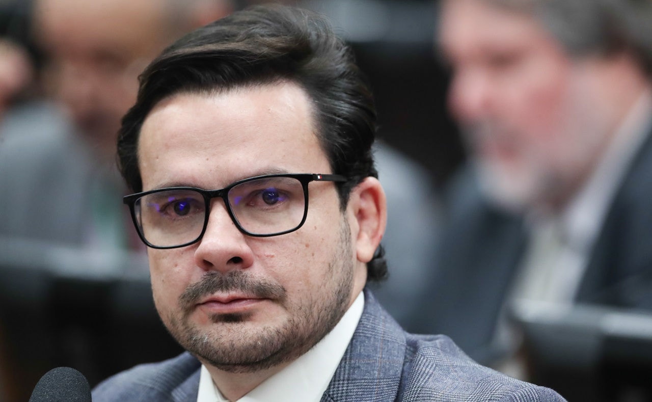 O deputado Capitão Alberto Neto (PL-AM) em comissão da Câmara