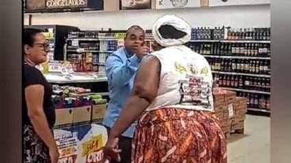 Casal evangélico hostiliza mulheres do candomblé dentro de mercado