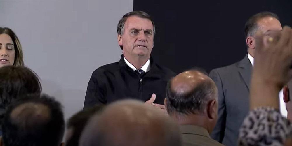 Presidente Jair Bolsonaro (PL) em encontro com prefeitos em Brasília (DF), nesta quarta-feira (17)