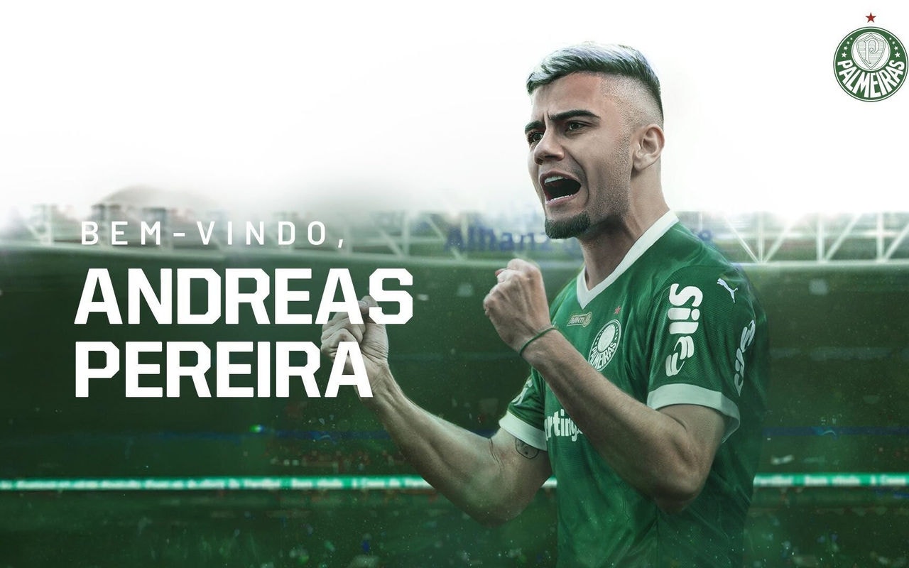 Andreas Pereira, no Palmeiras, foi a maior contratação entre os paulistas