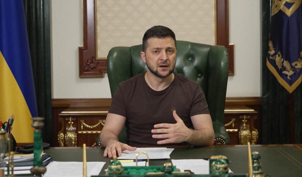 O presidente da Ucrânia, Volodimir Zelenski