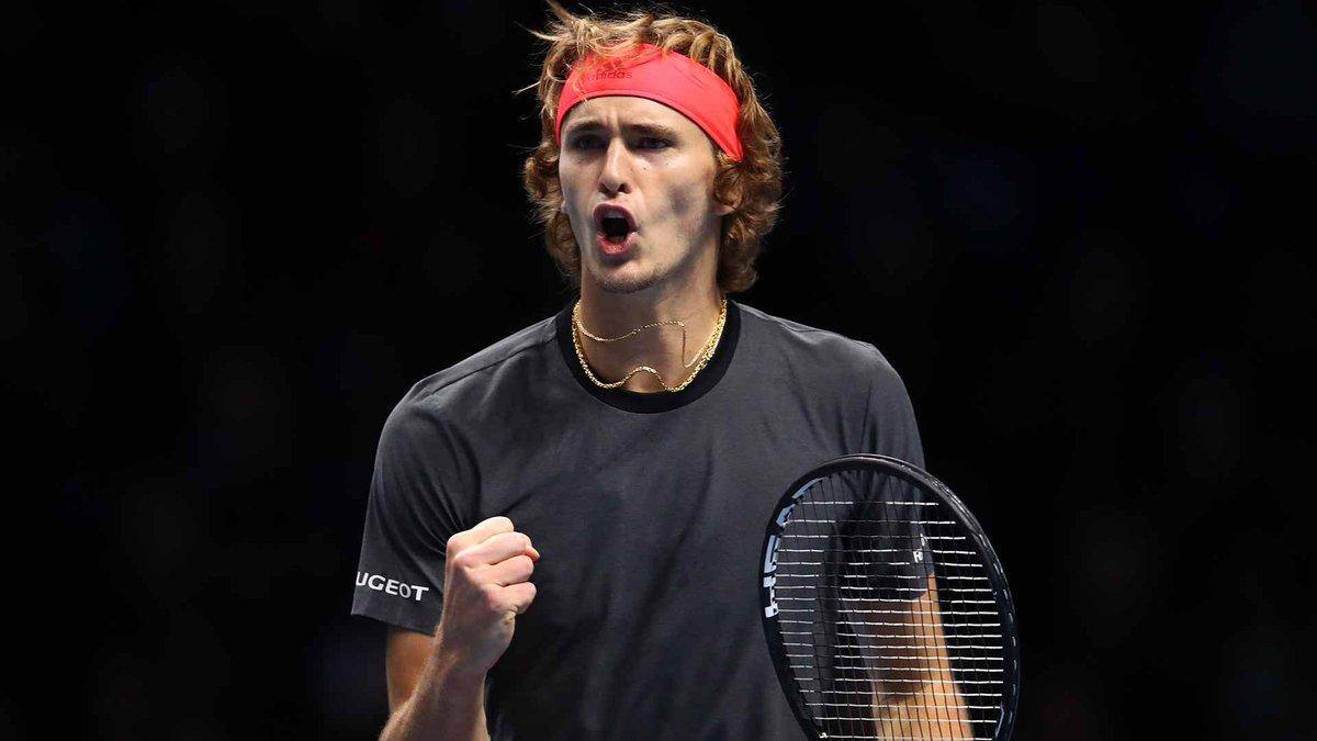 Zverev garantiu a classificação na segunda posição da chave, logo atrás do sérvio Novak Djokovic