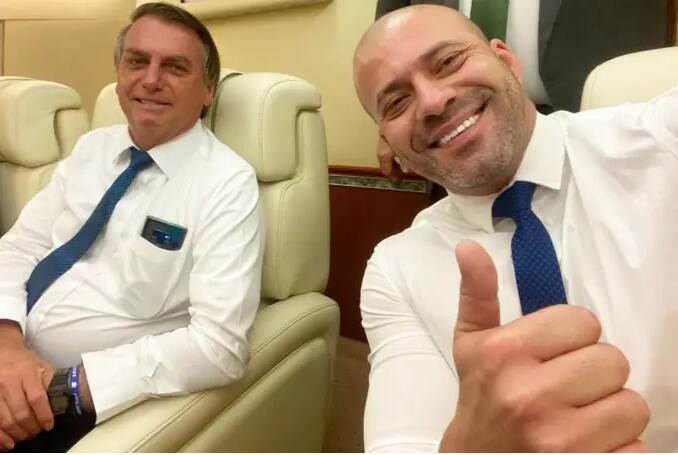 Jair Bolsonaro e Daniel Silveira
