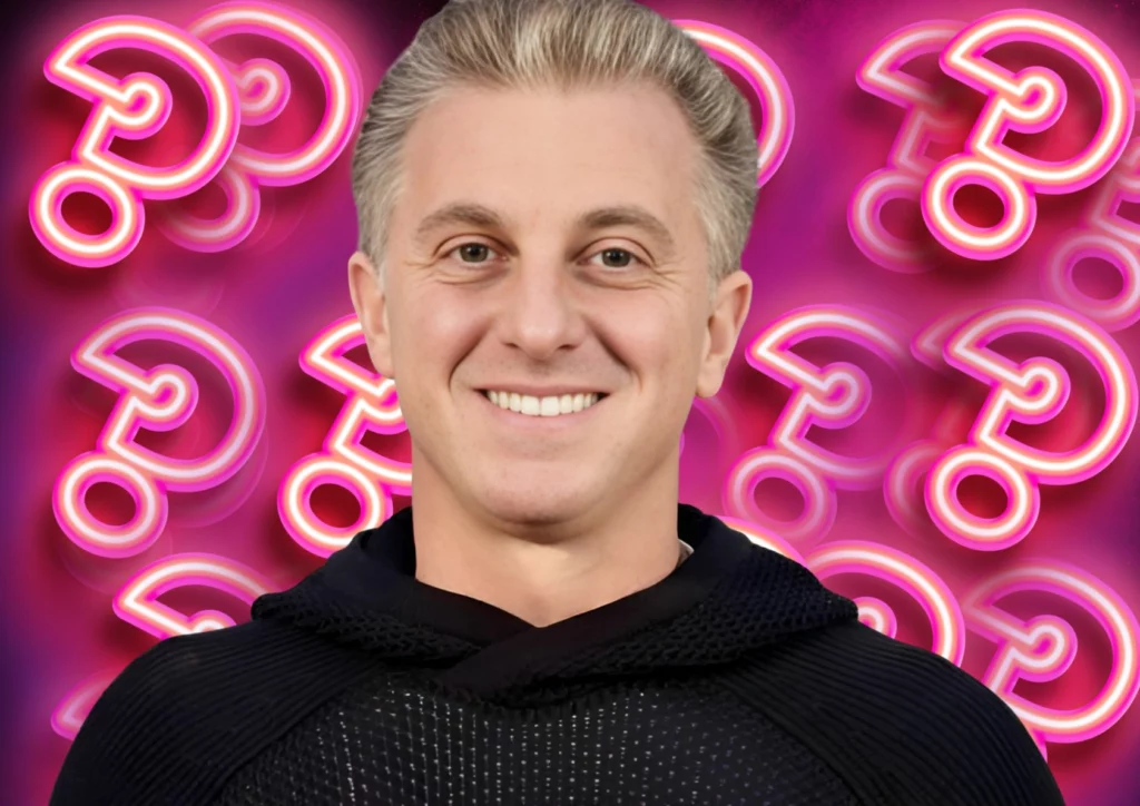 Luciano Huck nos bastidores da Globo - Divulgação/TV Globo 