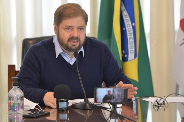 Presidente da Assembleia Legislativa, Agostinho Patrus, concedeu entrevista coletiva de forma presencial e remota na manhã deste sábado, 20