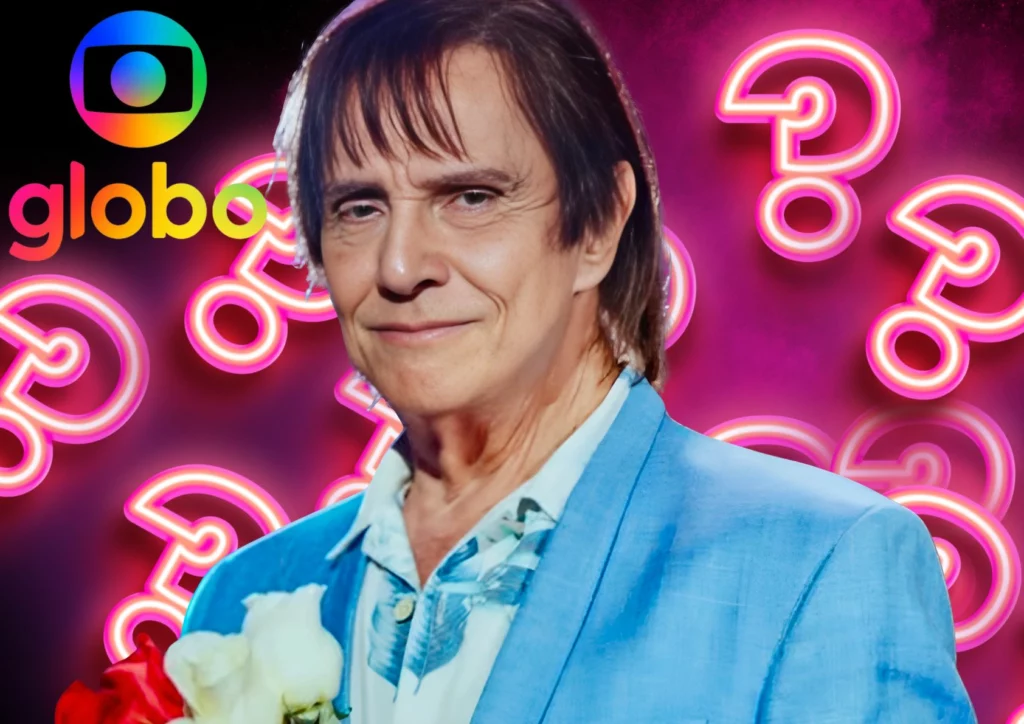 Roberto Carlos nos bastidores da Globo  - Divulgação/TV Globo 