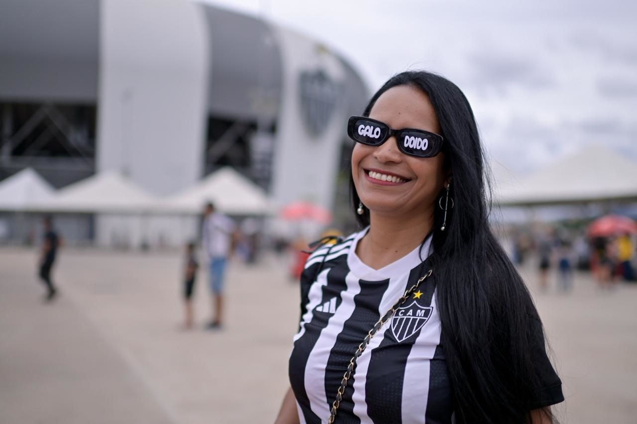 Torcida do Galo em Fan Fest para final com o Flamengo