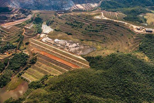 Barragem Sul Superior da mina Gongo Soco, em Barão de Cocais