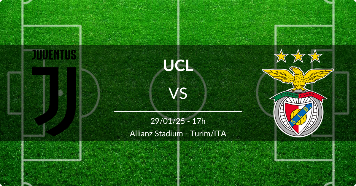 Juventus x Benfica 29/01/25 Champions League