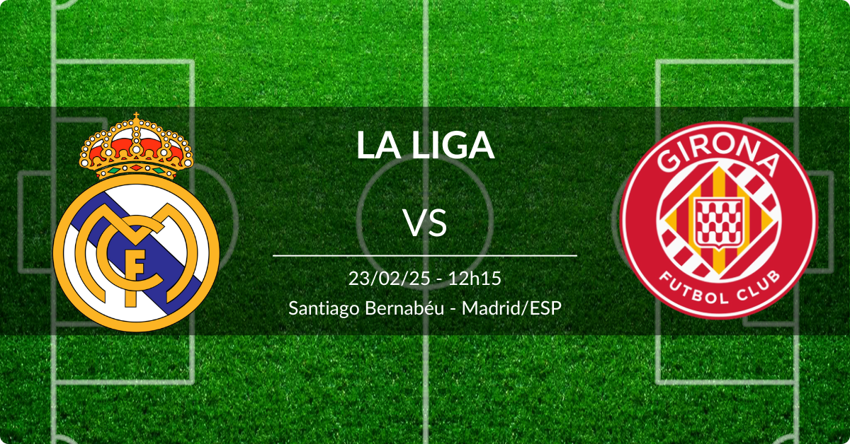 Real Madrid x Girona 23/2/25 La Liga