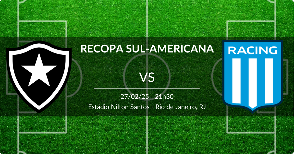 Botafogo x Racing Club 27/02/25 Recopa Sul-Americana