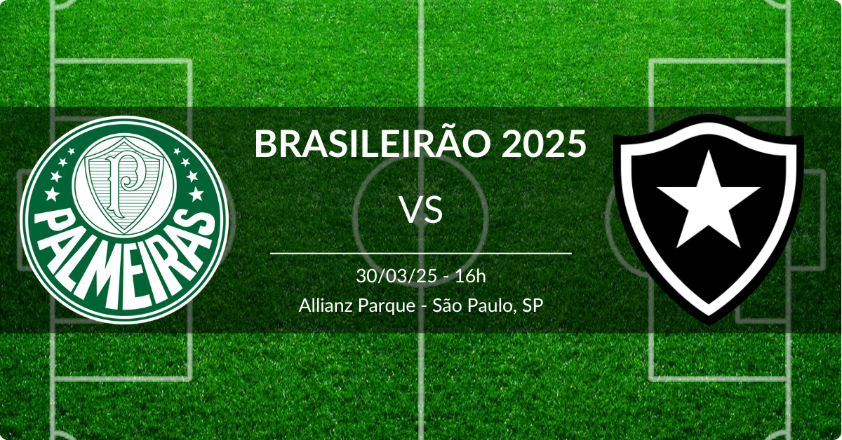 Palmeiras x Botafogo 30/03/25 Brasileirão 2025