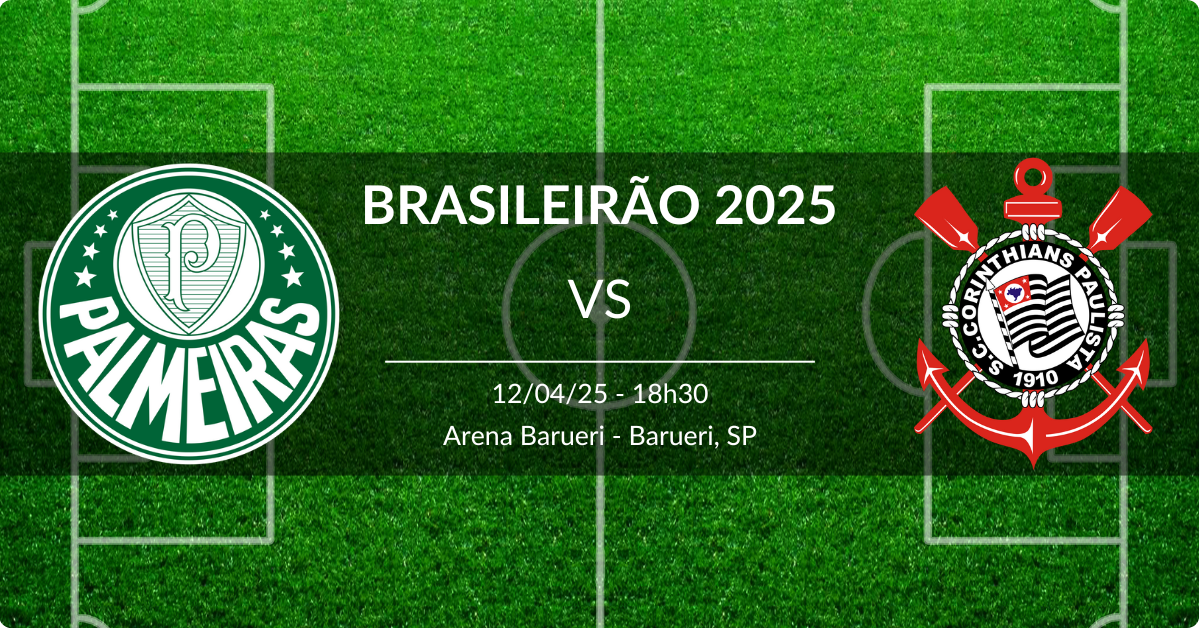 Palmeiras x Corinthians 12/04/25 Brasileirão 2025
