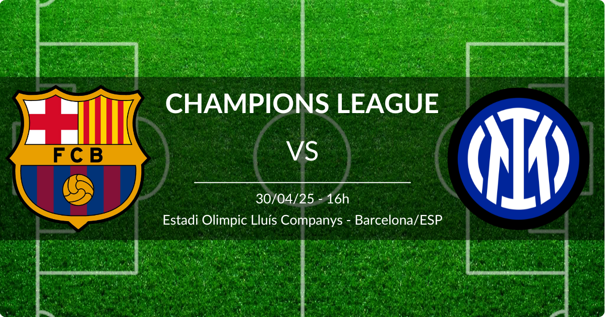 Barcelona x Inter de Milão Champions League