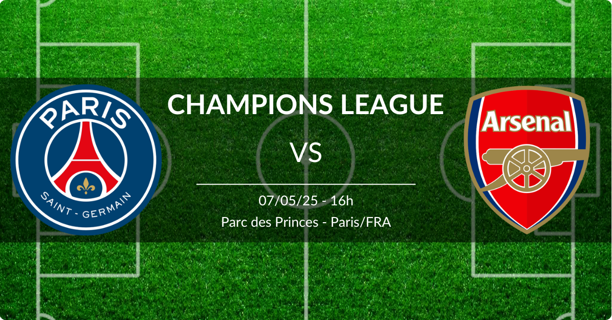 PSG x Arsenal 07/05/25 Champions League