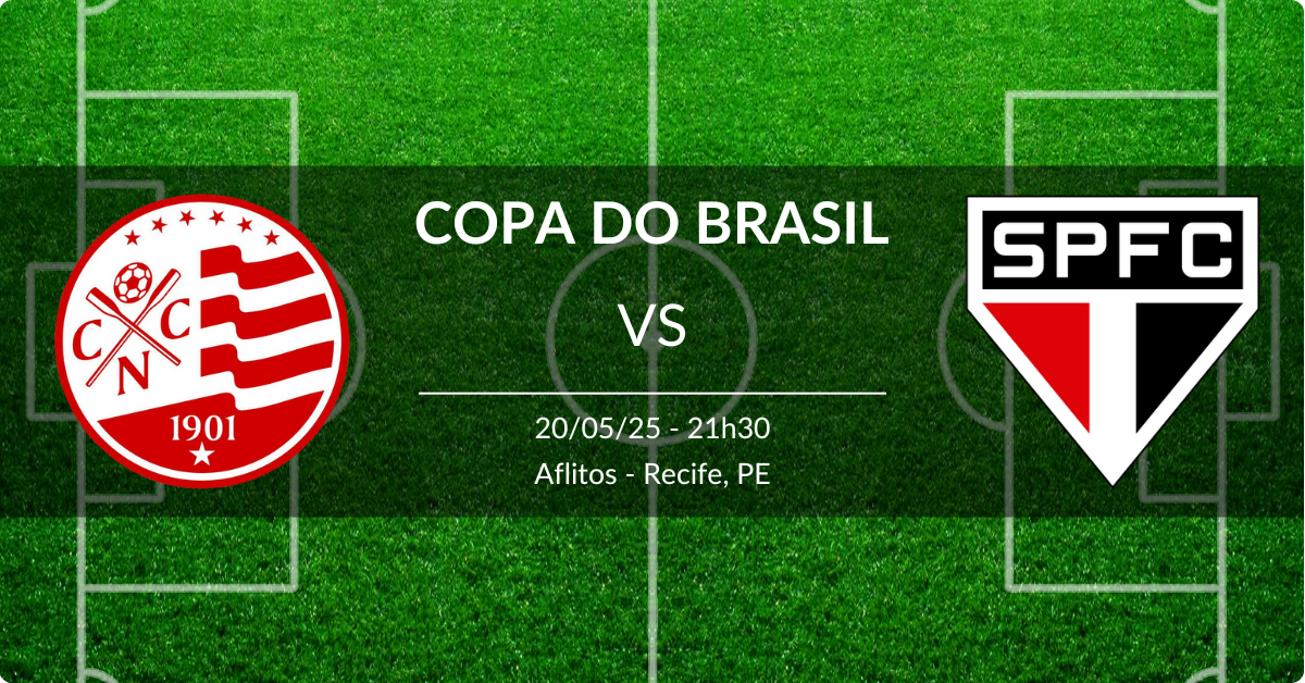 Náutico x São Paulo 20/05/25 Copa do Brasil