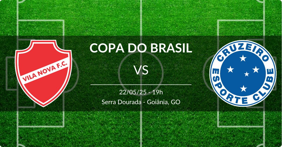 Vila Nova x Cruzeiro 22/05/25 Copa do Brasil