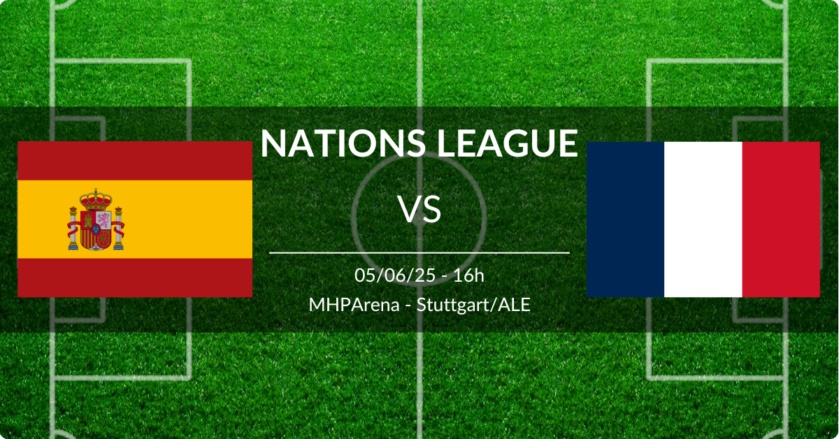 Espanha x França 05/06/25 Nations League