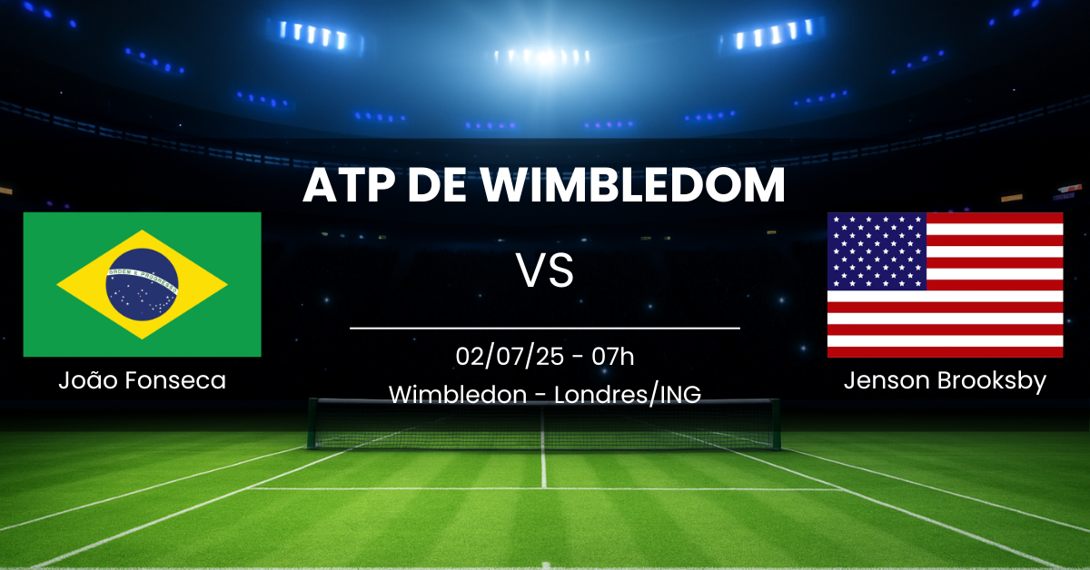 João Fonseca x Jenson Brooksby 02/07/25 Wimbledon