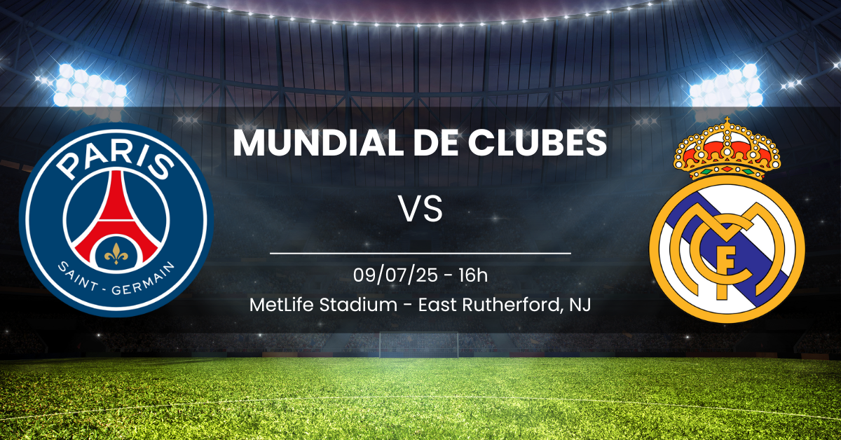 PSG x Real Madrid 09/07/25 Mundial de Clubes