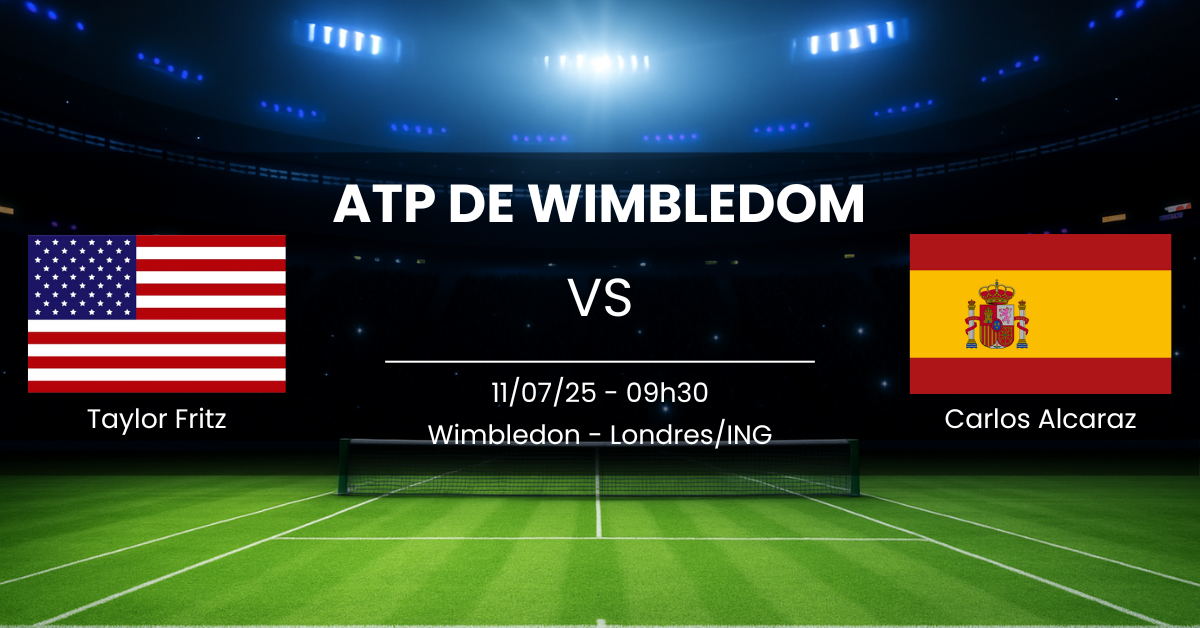 Taylor Fritz x Carlos Alcaraz 11/07/25 Wimbledon