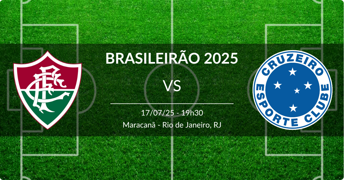 Fluminense x Cruzeiro 17/07/25 Brasileirão 2025