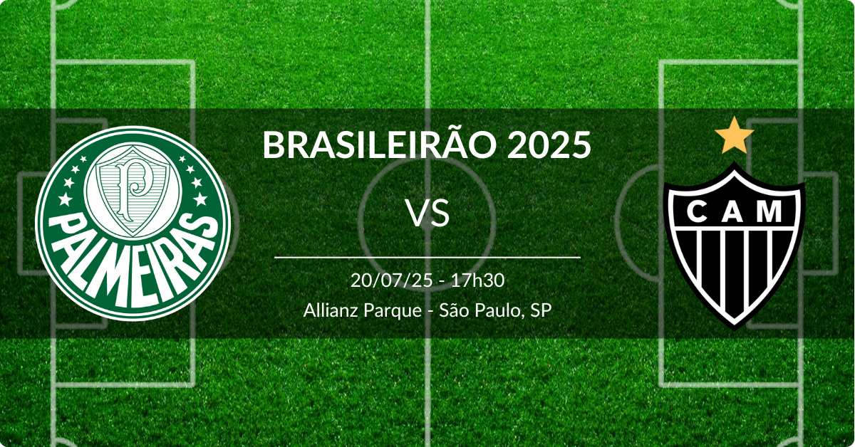 Palmeiras x Atlético-MG 20/07/25 Brasileirão 2025